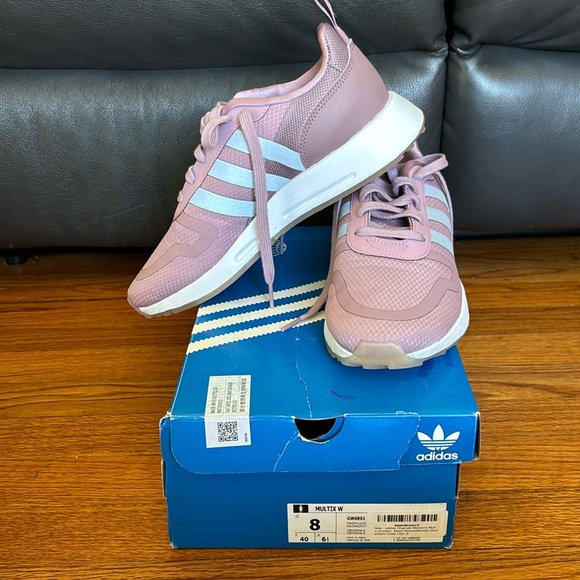 Adidas Original Multix Sneakers Mauve/Lilac size 8 US Women - Picture 3 of 14